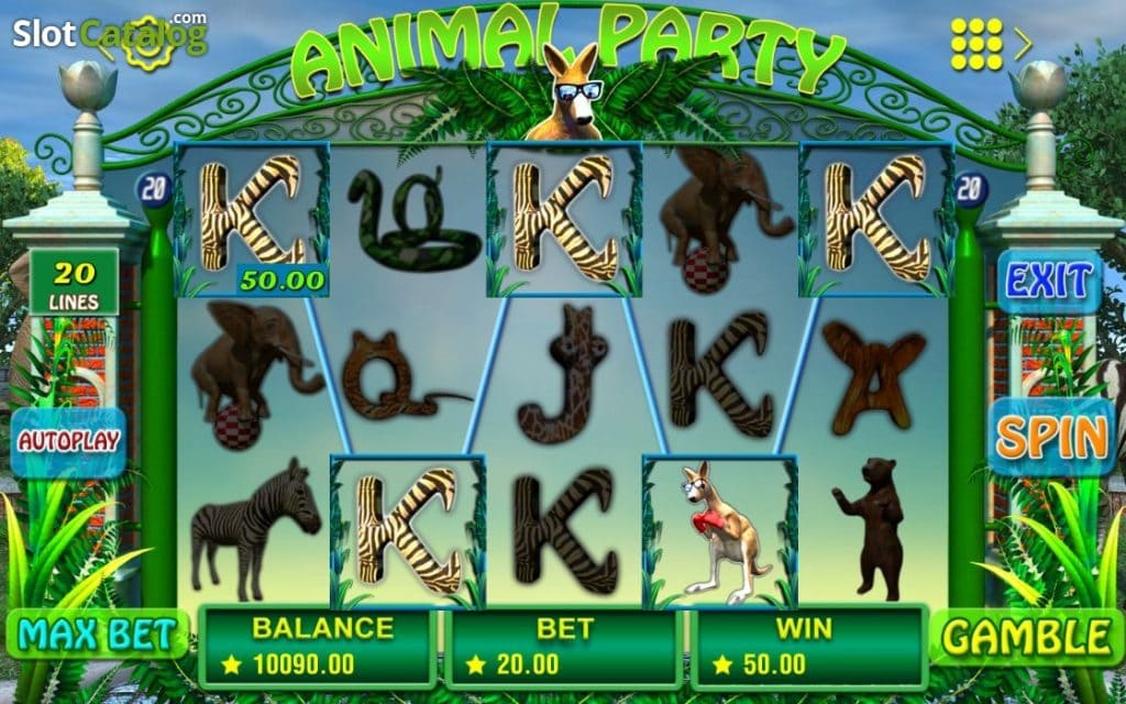ภาพตัวอย่างเกม Animal Party